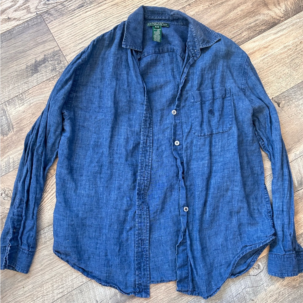 Ralph Lauren linen Blue Shirt
